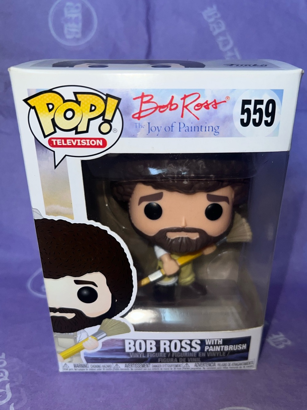 Funko Pop! Bob Ross Figure with Paintbrush • #559